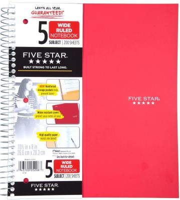 5206 Mead 5 Subject Notebook