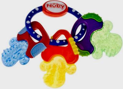 Picture of DDI 782183 Nuby? Soothing IcyBite Key Ring Teether - Colorful  Multi-Surface  3M+ Case of 48