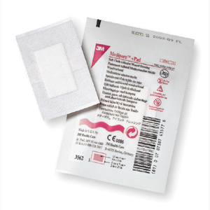 Picture of 3M 3562 Medipore Pad Soft Cloth Adhesive Wound Dressing&#44; 200 per Case