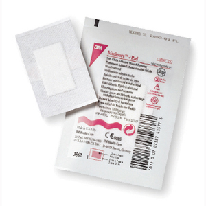 Picture of 3M 3568 100 Per Case Medipore Pad Soft Cloth Adhesive Wound Dressing&#44; 8 x 8.8 x 8.9 in.