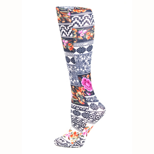 CMPS2 2030 mmHg Athletic Compression Sock Silver  Black  Small