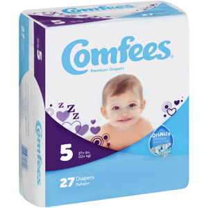 Picture of Comfees CMF-5 Disposable Baby Diapers&#44; Size 5 - 108 per Case