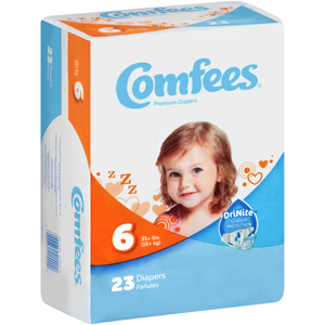Picture of Comfees CMF-6 Disposable Baby Diapers&#44; Size 6 - 92 per Case