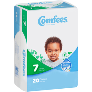 Picture of Comfees CMF-7 Disposable Baby Diapers&#44; Size 7 - 80 per Case
