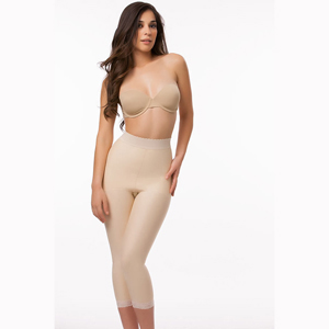 Isavela GR06 Stage 2 High Waist Girdle-Below the Knee-Large-Beige