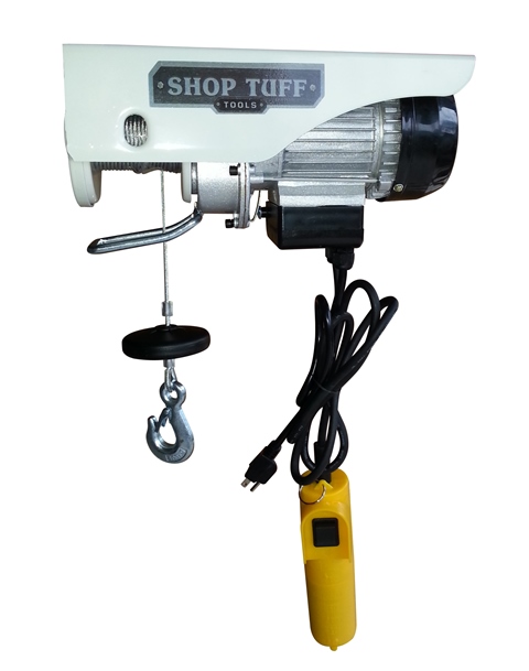 Electric Cable Hoist, 7 x 6.5 x 17 in.