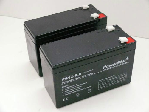 Picture of PowerStar PS12-9-QTY2-03 RBC5, 12V 9Ah UPS Complete Replacement Battery Kit for APC Back-UPS BX900R - 2 Per Pack