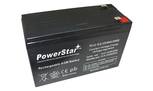 Picture of PowerStar PS12-9-RBC2-11 UPS Replacement Battery Pack for APC BK350-RS - APC RBC2 Cartridge No. 2 - Leakproof 12V 9Ah