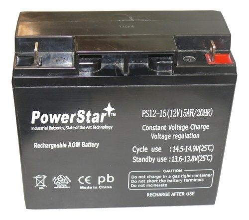 12V 15Ah Replacement Battery for DR Power Field Mower 10483 104837