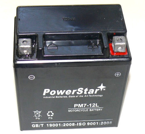Picture of PowerStar PM7-12L-18 YTX7L-BS KMG Maintenance Free 12V Battery for Powersport Sportbikes Cruisers SMF