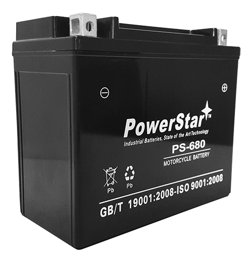 Picture of PowerStar PS-680-382 YTX20L-BS Battery Fits 2007-2003 Triumph Motorcycle 2300CC Rocket 3