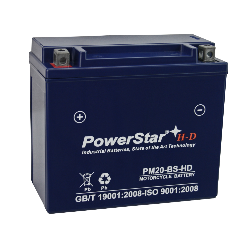 PS-20-BS-101 12V 18Ah PS20-BS, Harley 65991-82B Replacement Motorcycle Battery