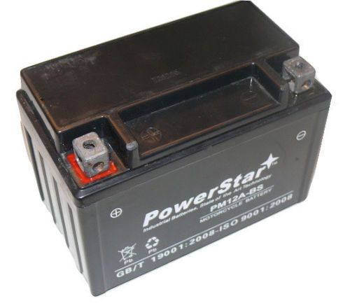 PM12A-BS-12 AGM Sealed YT12A-BS YTX12A-BS Battery for Suzuki SFV650 Gladius SV650 TL1000R -  PowerStar