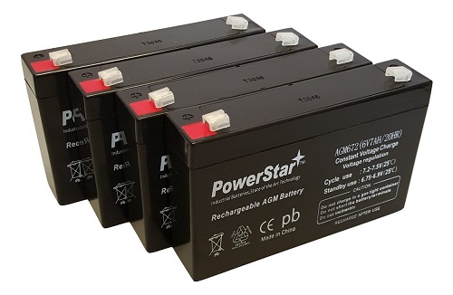 Replacement Battery Kit for APC RBC34 Compatible - Pack of 4