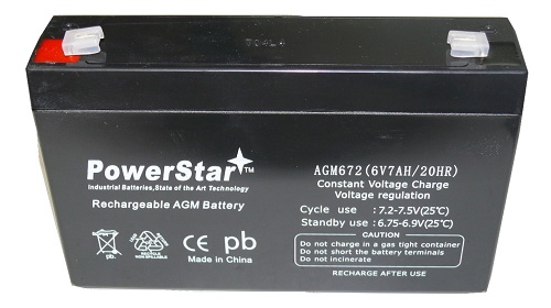 agm672-kw0520 6v 7Ah SLA Battery