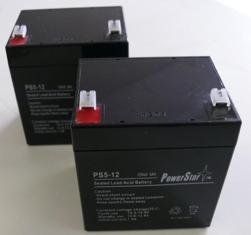Picture of PowerStar AGM1205-2Pack-0005 12V 5Ah Replacement Battery for VMAX V06-43 RBC20J APC UPS SLA Rechargeable