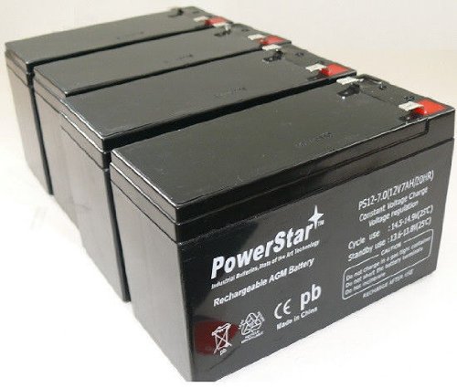 PS12-7-4Pack15 12V 7Ah RBC23 APC Battery