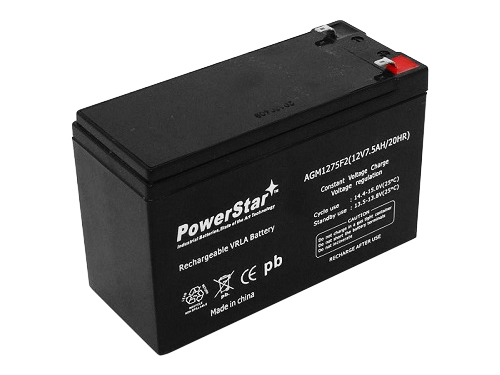 Picture of PowerStar AGM1275F2-00005 12-V 7Ah Lithonia Lighting Replacement Battery for ELB1270A R3