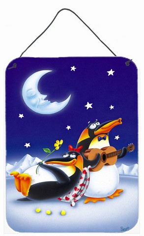 Music Under the Moon Penguins Wall or Door Hanging Prints
