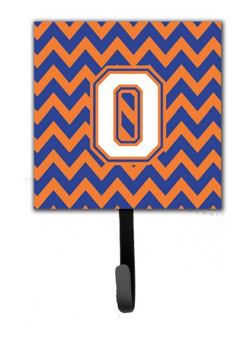 CJ1060-OSH4 Letter O Chevron Blue & Orange No.3 Leash or Key Holder