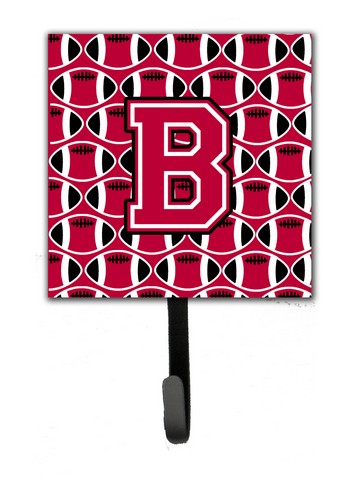Picture of Carolines Treasures CJ1079-BSH4 Letter B Football Crimson & White Leash or Key Holder