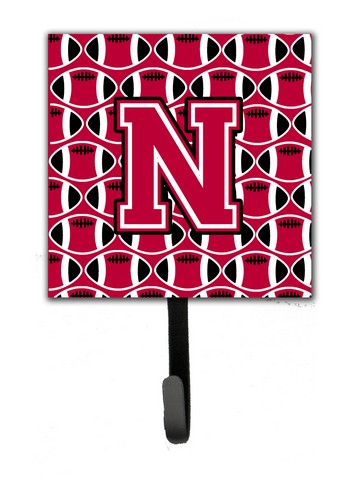 Picture of Carolines Treasures CJ1079-NSH4 Letter N Football Crimson & White Leash or Key Holder
