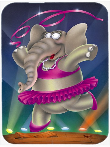 Picture of Carolines Treasures APH0249LCB Elephant Ballerina Glass Cutting Board, Large