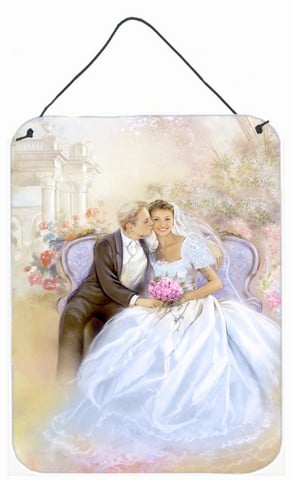 Wedding Couple Kiss Wall or Door Hanging Prints