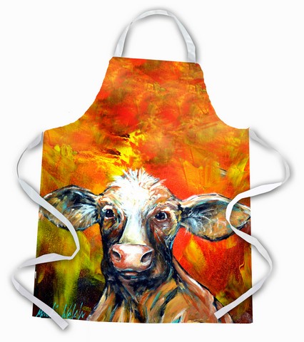 Picture of Carolines Treasures MW1225APRON Another Happy Cow Apron