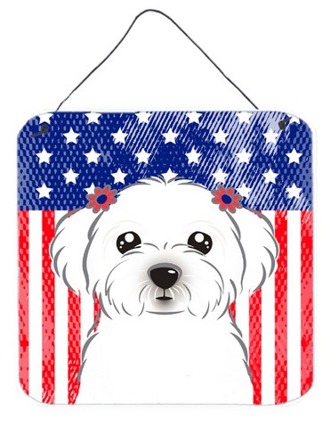 BB2138DS66 American Flag & Maltese Wall or Door Hanging Prints