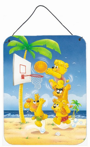 Bears Playing Basketball Wall or Door Hanging Prints