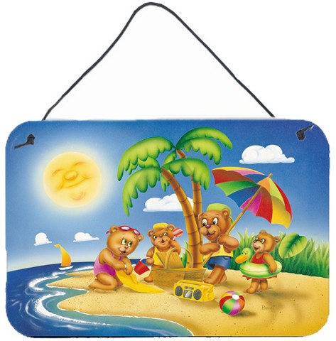 Bears Playing at the Beach Wall or Door Hanging Prints
