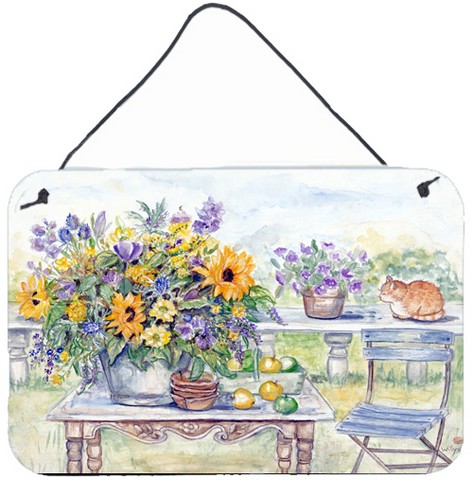 Patio Bouquet of Flowers Wall or Door Hanging Prints