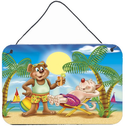 Bears Relaxing at the Beach Wall or Door Hanging Prints