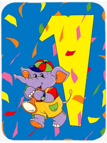 Picture of Carolines Treasures APH2161LCB Happy 1st Birthday Age 1 Glass Cutting Board, Large