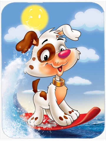 Picture of Carolines Treasures APH7227LCB Dog Water Skiing Glass Cutting Board, Large