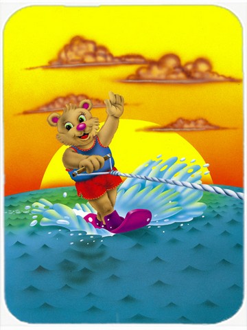 Picture of Carolines Treasures APH0415LCB Teddy Bear Water Skiing Glass Cutting Board, Large