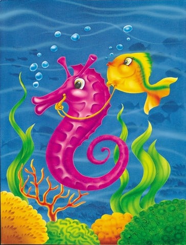 Seahorse Ride Flag Canvas House Size