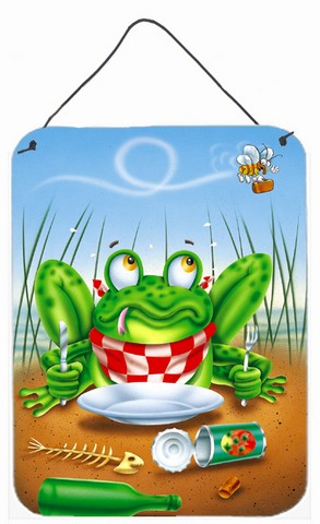 Frog Happy Plate Wall or Door Hanging Prints