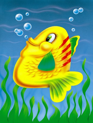 Yellow Fish Flag Garden Size