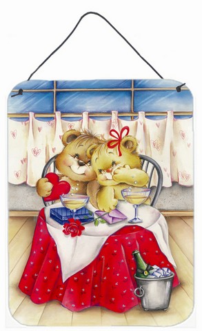 Teddy Bears in Love Valentines Day Wall or Door Hanging Prints
