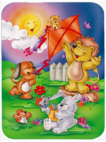 Picture of Carolines Treasures APH0975LCB Play Time Animals Glass Cutting Board, Large