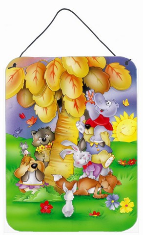 Animals Under the Coconut Tree Wall or Door Hanging Prints