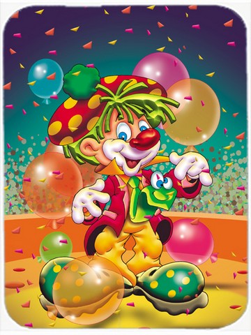 Picture of Carolines Treasures APH1662LCB Happy Birthday Clown Glass Cutting Board, Large