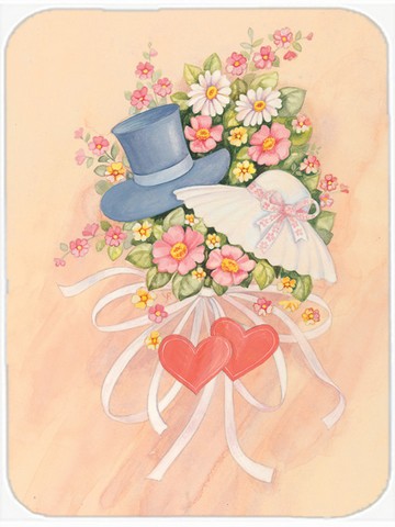 Picture of Carolines Treasures APH2039LCB Love Valentines Day Bouquet Glass Cutting Board, Large