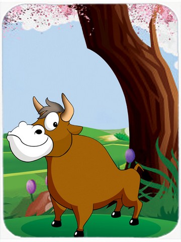 Picture of Carolines Treasures APH7628LCB Bull Under the Tree Glass Cutting Board, Large