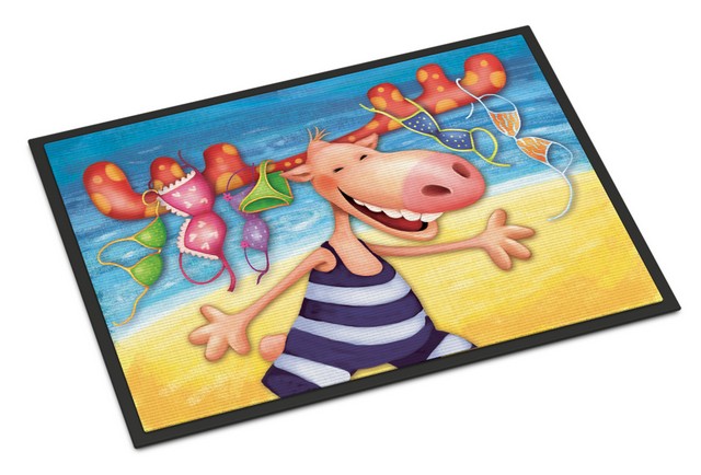 Moose on the Beach Indoor or Outdoor Mat, 24 x 36 in.