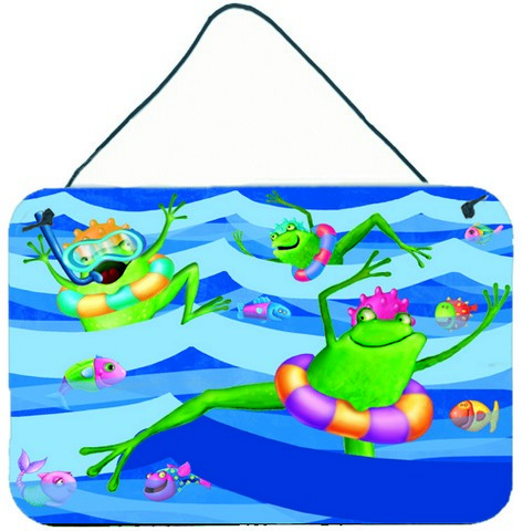 Frogs Swimming Wall or Door Hanging Prints