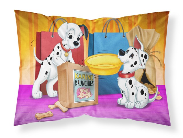Dalmatians Snack Time Fabric Standard Pillowcase