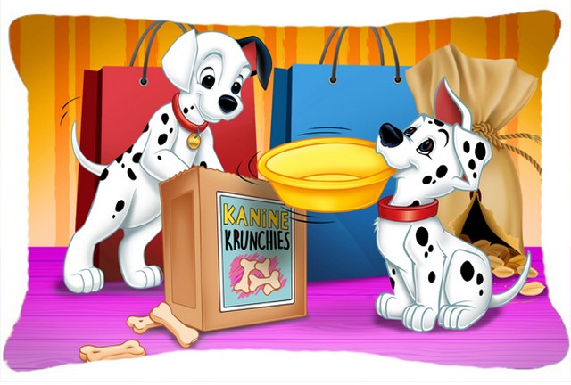 Dalmatians Snack Time Fabric Decorative Pillow